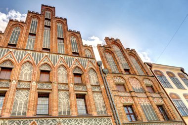 Torun, Poland - August 2021: Beautiful view on the Historical center of the city in summertime