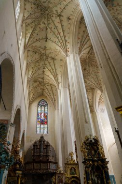 Torun, Poland - July 2021: Interior of the St John Cathedral 