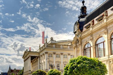 Wroclaw, Poland - August 2021: Beautiful view on the historical center on the city in summer day