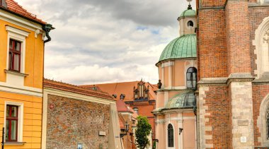 Wroclaw, Poland - August 2021: Historical center in summertime