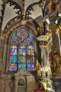 Wroclaw, Poland - August 2021 : Cathedral interior, HDR Image
