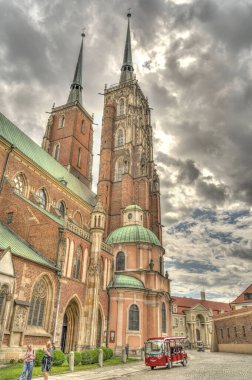 Wroclaw, Poland - August 2021: Historical center in summertime