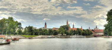 Wroclaw, Poland - August 2021: Historical center in summertime