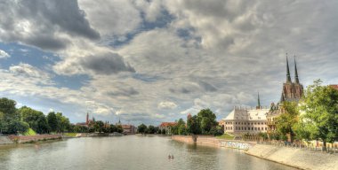 Wroclaw, Poland - August 2021: Historical center in summertime