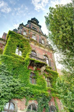 Wroclaw, Poland - August 2021: Historical center in summertime