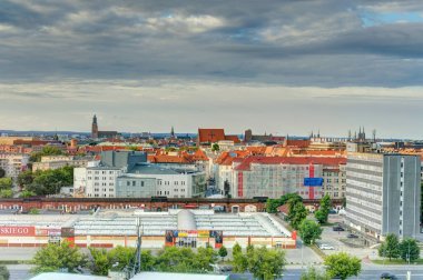 Wroclaw, Poland - August 2021: Historical center in summertime