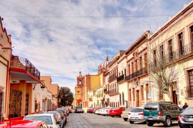 Zacatecas, Mexico - March 2017: Beautiful view on the Historical center of the city in sunny weather