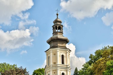 Zamosc, Poland - August 2021: Historical center of the city in cloudy weather day              