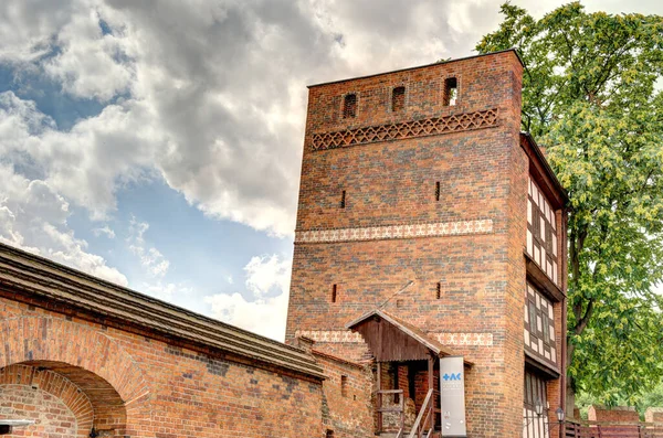 Torun, Poland - August 2021: Beautiful view on the Historical center of the city in summertime