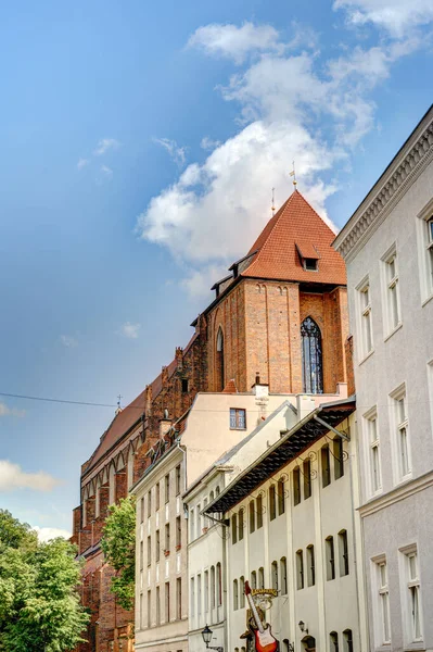 Torun Poland August 2021 Beautiful View Historical Center City Summertime — Stok fotoğraf