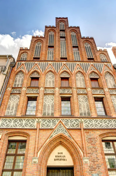 Torun, Poland - August 2021: Beautiful view on the Historical center of the city in summertime