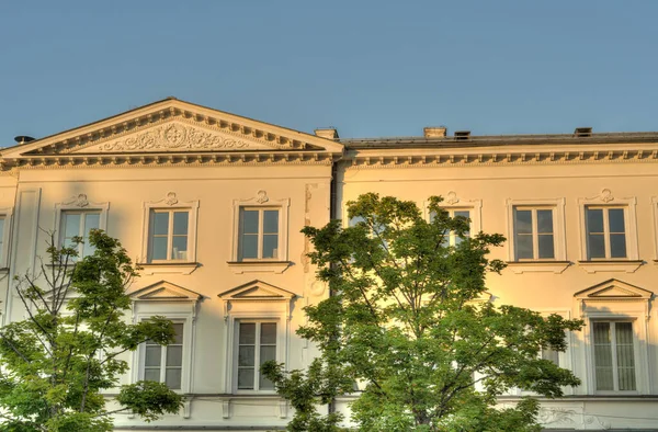 Warsaw Poland August 2021 Nowy Swiat Street Dusk — Stockfoto