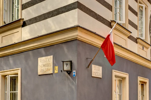 Warsaw Poland August 2021 View Old Town Cloudy Weather — Fotografia de Stock