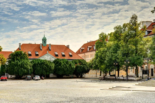 Warsaw Poland August 2021 View Old Town Cloudy Weather — 스톡 사진