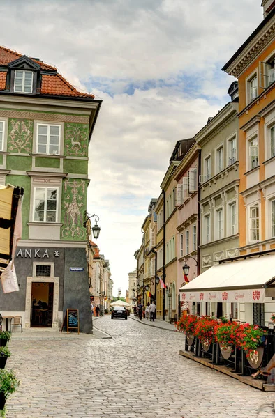 Warsaw Poland August 2021 View Old Town Cloudy Weather — Stockfoto