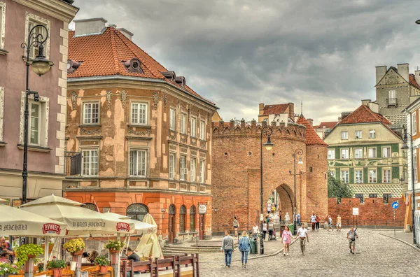 Warsaw Poland August 2021 View Old Town Cloudy Weather — Stock Photo, Image