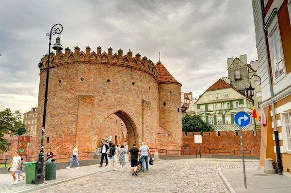 Warsaw Poland August 2021 View Old Town Cloudy Weather —  Fotos de Stock