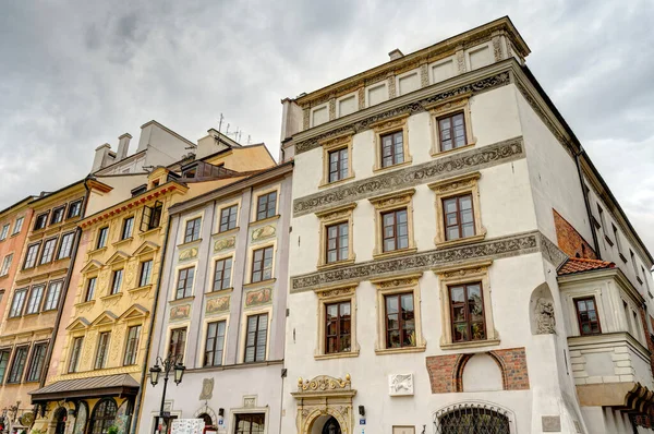 Warsaw Poland August 2021 View Old Town Cloudy Weather — Foto Stock