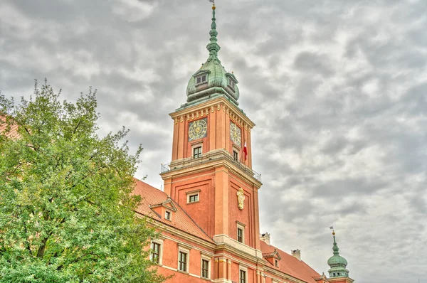 Warsaw Poland August 2021 View Old Town Cloudy Weather — Fotografia de Stock