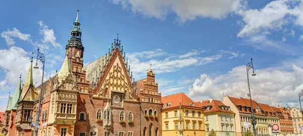 Wroclaw Poland August 2021 Beautiful View Historical Center City Summer — Stock Fotó