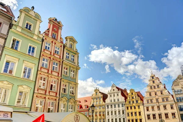 Wroclaw Poland August 2021 Beautiful View Historical Center City Summer — Fotografia de Stock