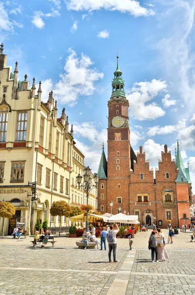 Wroclaw Poland August 2021 Beautiful View Historical Center City Summer — Stock Photo, Image