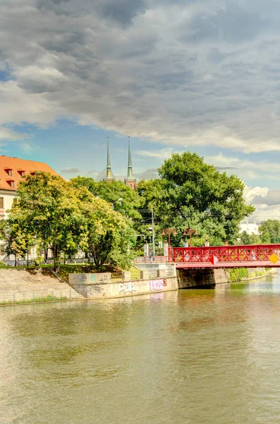 Wroclaw Poland August 2021 Beautiful View Historical Center City Summer — Fotografia de Stock