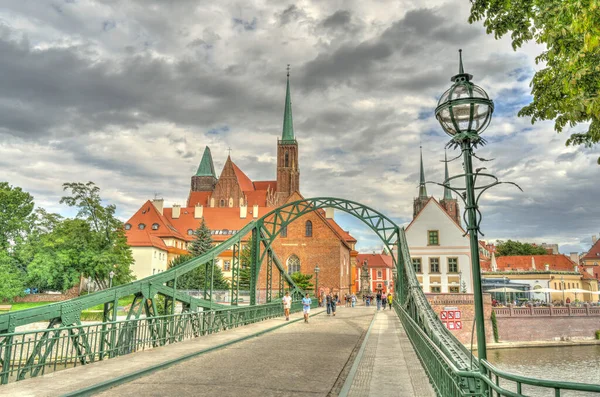 Wroclaw Poland August 2021 Beautiful View Historical Center City Summer — Stockfoto