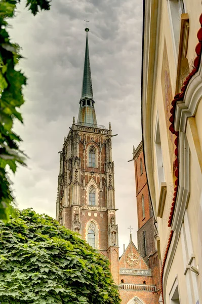 Wroclaw Poland August 2021 Historical Center Summertime — 图库照片
