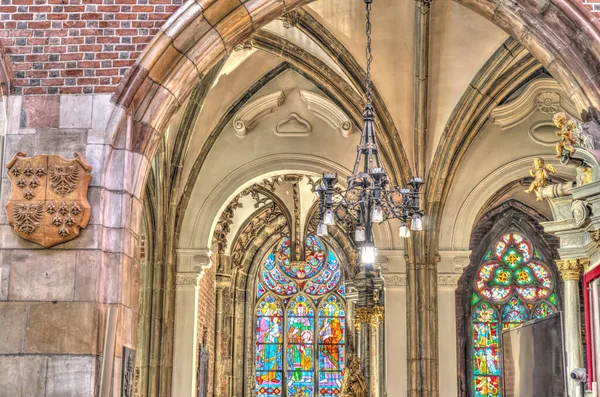 Wroclaw Poland August 2021 Cathedral Interior Hdr Image — Stockfoto