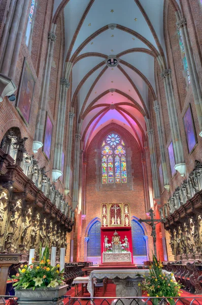 Wroclaw Poland August 2021 Cathedral Interior Hdr Image — Fotografia de Stock