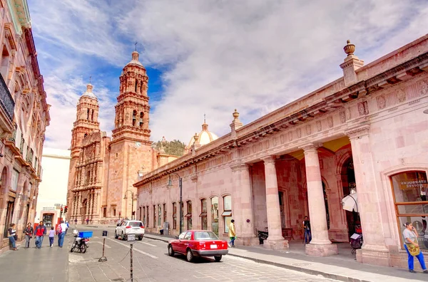 Zacatecas Mexico March 2017 Beautiful View Historical Center City Sunny — Foto Stock