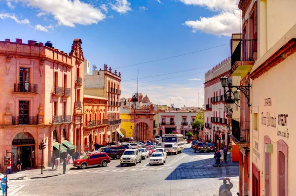 Zacatecas Mexico March 2017 Beautiful View Historical Center City Sunny — Stockfoto