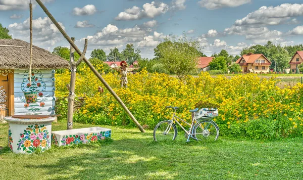 Залипи Польша Август 2021 Года Старая Деревня Солнечную Погоду — стоковое фото