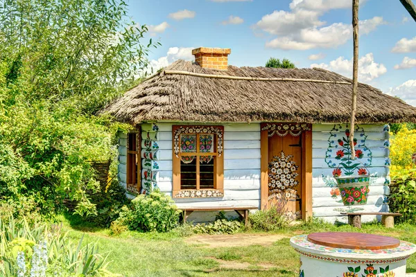 Zalipie Poland August 2021 Old Picturesque Village Sunny Weather — Fotografia de Stock