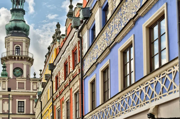 Zamosc Poland August 2021 Historical Center City Cloudy Weather Day — 스톡 사진