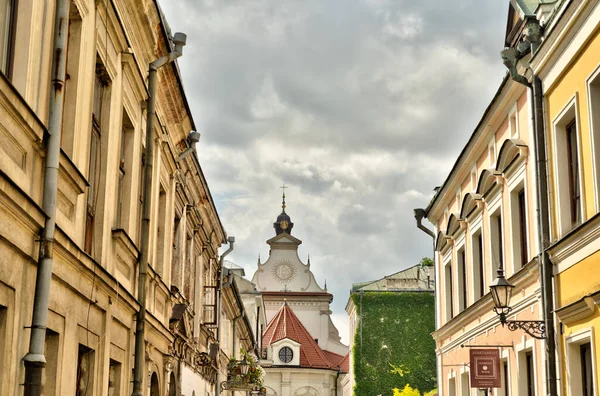 Zamosc Poland August 2021 Historical Center City Cloudy Weather Day —  Fotos de Stock