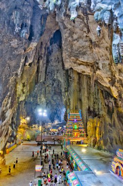KUALA LUMPUR, MALAYSIA - MARCH 2019: Batu Caves in sunny weather 