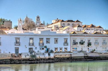 Tavira, Portugal - January 2019 : Historical center in sunny weather