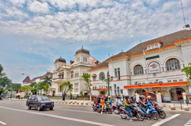 YOGYAKARTA, INDONESIA - APRIL 2019: Historical center in sunny weather