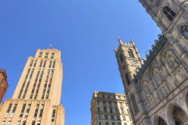 MONTREAL, QC, CANADA - SEPTEMBER 2017: Historical center in sunny weather, HDR Image 