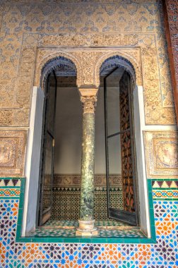 Sevilla, Spain - January 2019 : Historical center in sunny weather