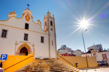 Portimao, Portugal - January 2019 : Historical center in sunny weather