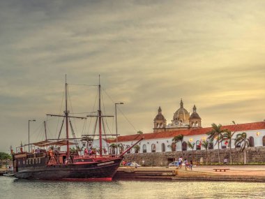 CARTAGENA, COLOMBIA - JUNE 2015 : City center in sunny weather