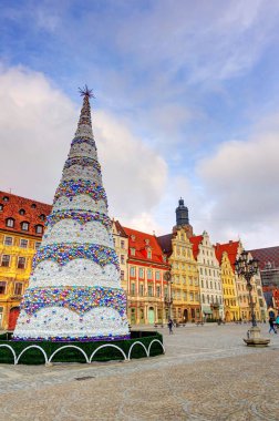 Wroclaw, Poland - August 2021 : Historical center in summertime