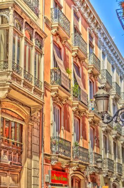 VALENCIA, SPAIN - JULY 2020: Historical center in sunny weather 