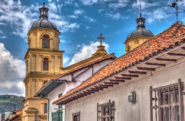 Bogota, Colombia - April 2019 : Historical center in cloudy weather