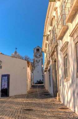 Faro, Portugal - January 2019 : Historical center in sunny weather
