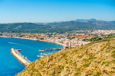 İspanya 'nın Barselona şehrinin hava manzarası