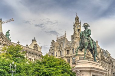 Porto, Portugal - June 2021: Historical center in summertime, HDR image
